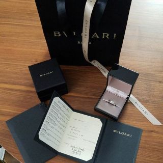 ブルガリ(BVLGARI)のゆこう様専用☆BVLGARI本店購入ダイヤwロゴリング(リング(指輪))