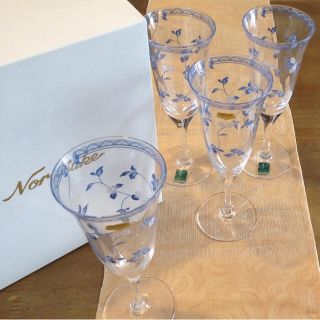 ノリタケ(Noritake)のワイングラス  ノリタケ  グラス  シャンパングラス  4客(グラス/カップ)