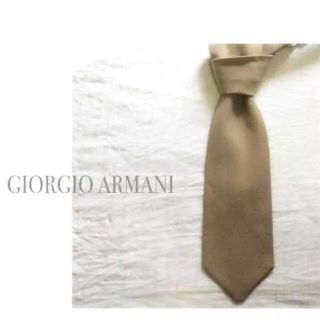ジョルジオアルマーニ(Giorgio Armani)のジョルジオアルマーニ ネクタイ ベージュ(ネクタイ)