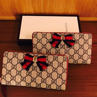 グッチ(Gucci)のグッチ 長財布 リボン(財布)