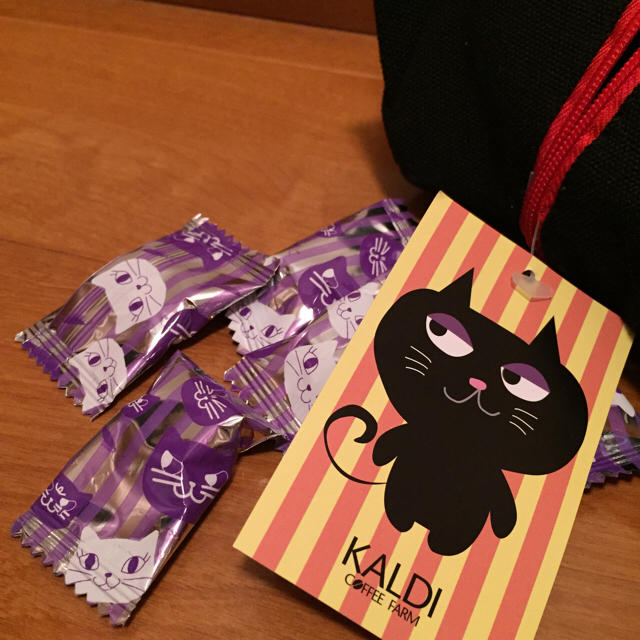 KALDI(カルディ)のカルディ猫の日　黒ねこペンケース【限定】 食品/飲料/酒の食品(菓子/デザート)の商品写真