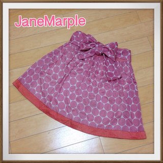 ジェーンマープル(JaneMarple)の♡JaneMarple赤ドットsk♡(ひざ丈スカート)