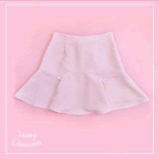 ハニーシナモン(Honey Cinnamon)の専用！【新品タグ付】HoneyCinnamon配色パイピング裾フレアスカート(ミニスカート)