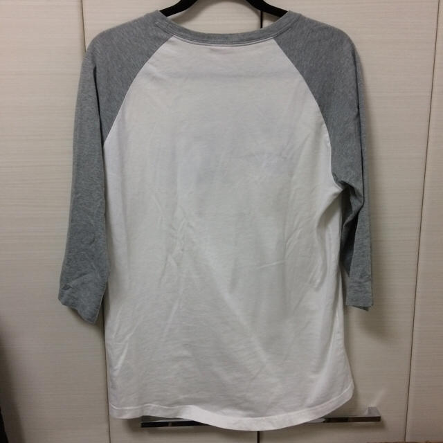NIKE(ナイキ)のナイキ ラグランTシャツ グレーブラック Lサイズ 七分袖 メンズのトップス(Tシャツ/カットソー(七分/長袖))の商品写真