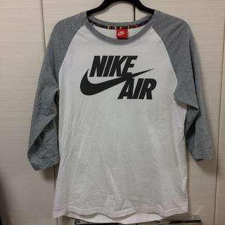 ナイキ(NIKE)のナイキ ラグランTシャツ グレーブラック Lサイズ 七分袖(Tシャツ/カットソー(七分/長袖))