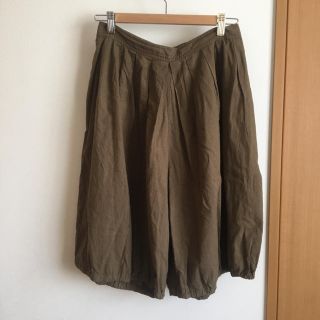 ナチュラルランドリー(NATURAL LAUNDRY)のgrin ヘチマパンツ サーカスキュロット カーキ(キュロット)