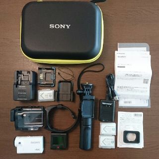 ソニー(SONY)の【値下げ】FDR-X3000R 外箱なし美品、オプション付き(ビデオカメラ)