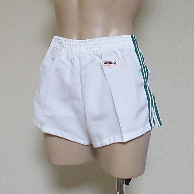 体操服 短パン ショートパンツ☆メンズ☆ミズノ☆白×緑☆Sサイズ 体操服 短パン ショートパンツ☆メンズ☆ミズノ☆白×緑☆Sサイズ