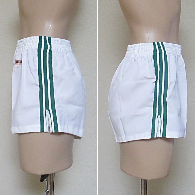 体操服 短パン ショートパンツ☆メンズ☆ミズノ☆白×緑☆Sサイズ 体操服 短パン ショートパンツ☆メンズ☆ミズノ☆白×緑☆Sサイズ