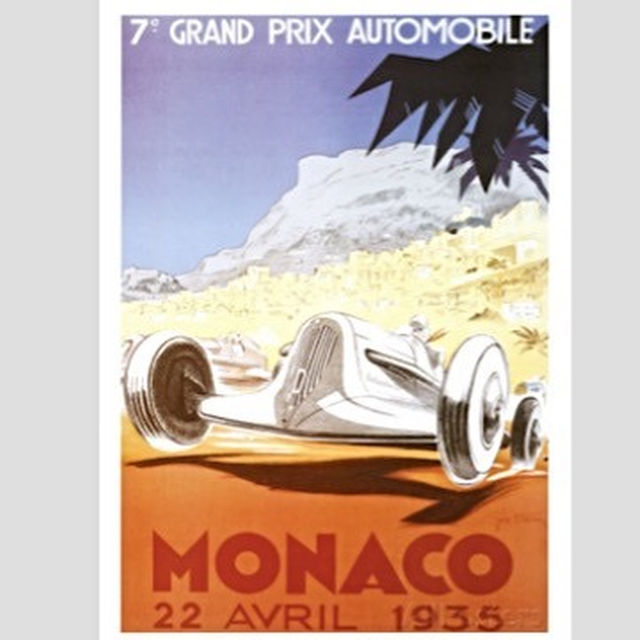 F1モナコGPポスター・1935