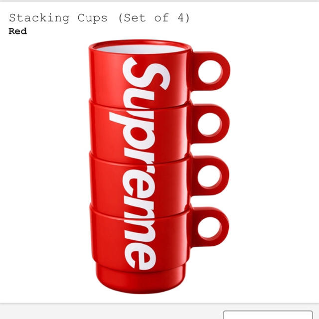 Supreme 18ss stacking cups