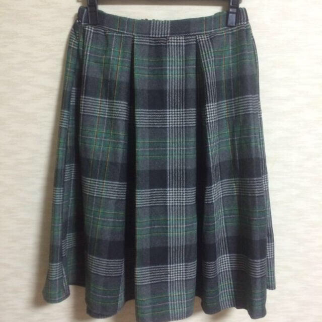 グリーンタータンチェックミモレ丈スカート レディースのスカート(ひざ丈スカート)の商品写真
