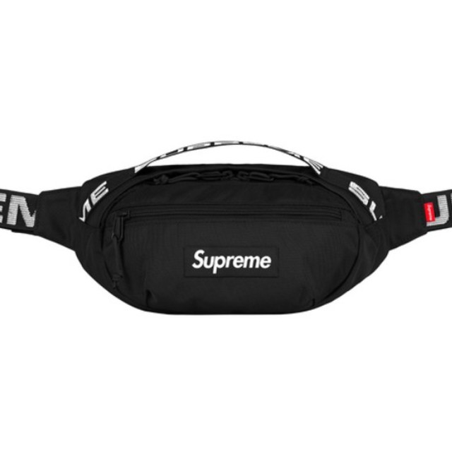 supreme 18ss waist bag black ウエストバッグバッグ