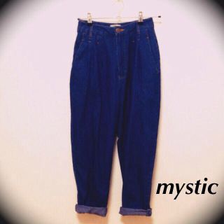 ミスティック(mystic)のタックデニムパンツ＊未使用(デニム/ジーンズ)