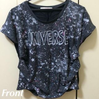 スピンズ(SPINNS)の宇宙柄Tシャツ(Tシャツ(半袖/袖なし))