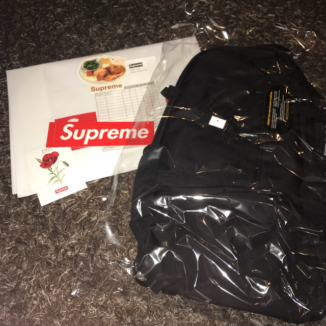 シュプリーム supreme バックパック 黒 18ss