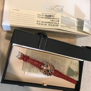 ガガミラノ(GaGa MILANO)の新品未使用 【ガガミラノ】腕時計 赤 ピンク メンズ レディース 送料無料(腕時計)