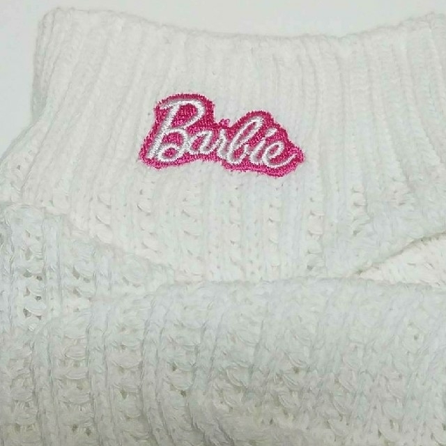 Barbie(バービー)のゆき様専用　ルーズソックス　バービー　ロゴ白×ピンク　100cm　新品 レディースのレッグウェア(ソックス)の商品写真