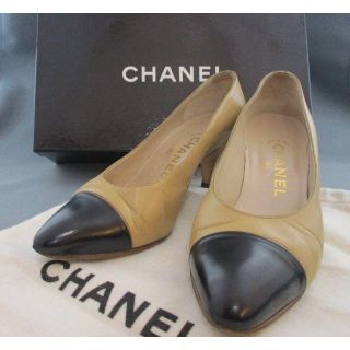 シャネル(CHANEL)の◇CHANEL シャネル バイカラー パンプス 表記サイズ 35◇(ハイヒール/パンプス)