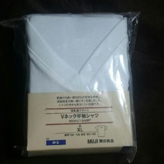 ムジルシリョウヒン(MUJI (無印良品))の無印良品 Vネック半袖シャツ XL(Tシャツ/カットソー(半袖/袖なし))