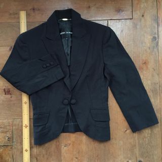 ボナジョルナータ(BUONA GIORNATA)のジャケット S 7号 黒 卒業式 入学式 セレモニー 七分袖(テーラードジャケット)