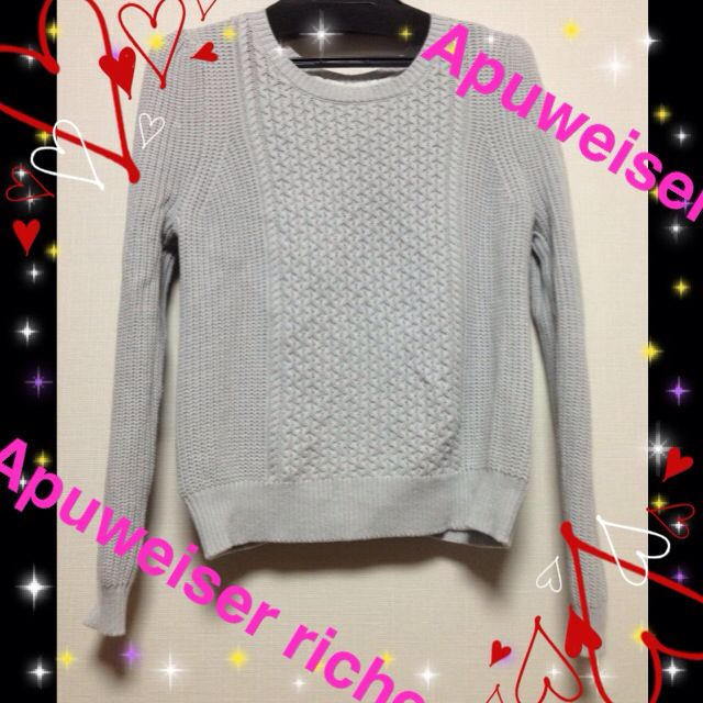 Apuweiser-riche(アプワイザーリッシェ)の♡アプ  バックレース  ニット♡ レディースのトップス(ニット/セーター)の商品写真