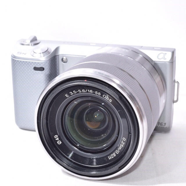 新作 スタイリッシュなシルバーカラー ソニー α NEX-5N レンズキット