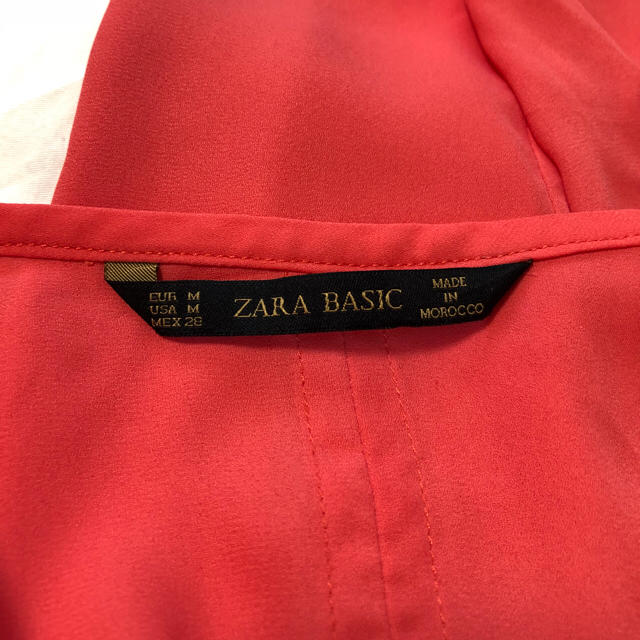 ZARA(ザラ)のZARA シースルー オレンジ レディースのトップス(シャツ/ブラウス(長袖/七分))の商品写真