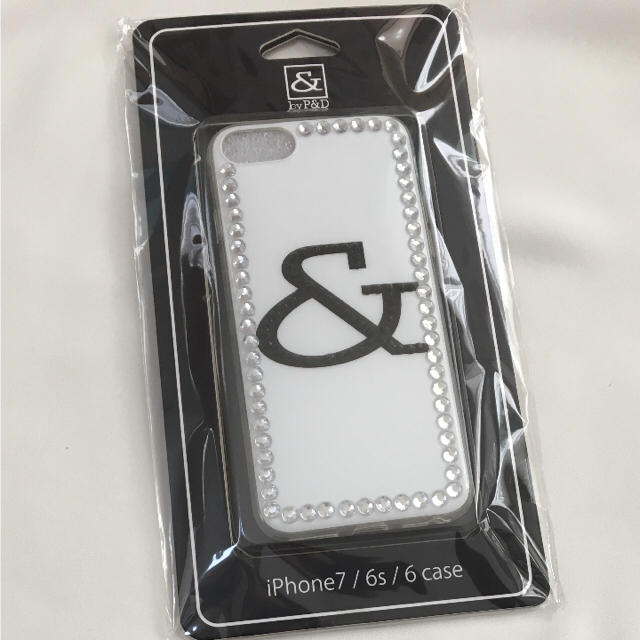 &byP&D(アンドバイピーアンドディー)の新品 &byP&D ラインストーンロゴ iPhone6/7ケース ホワイト 白 スマホ/家電/カメラのスマホアクセサリー(iPhoneケース)の商品写真