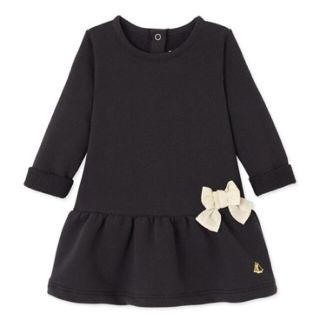 プチバトー(PETIT BATEAU)のSALE☆24m プチバトー スウェットリボン付きワンピース(ワンピース)