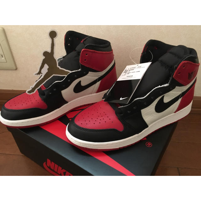 NIKE(ナイキ)のnike aj1 bred toe レディースの靴/シューズ(スニーカー)の商品写真