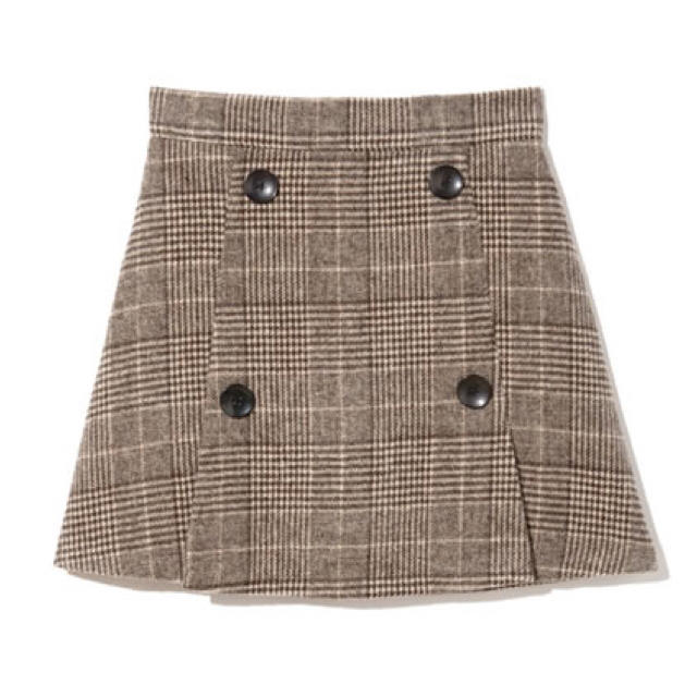 GRL(グレイル)のグレンチェックダブルボタンスカート レディースのスカート(ミニスカート)の商品写真