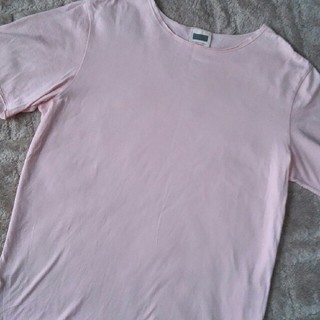 ダーバン(D’URBAN)のD'URBAN　美品　紳士ピンクTシャツ　半袖　L(Tシャツ/カットソー(半袖/袖なし))