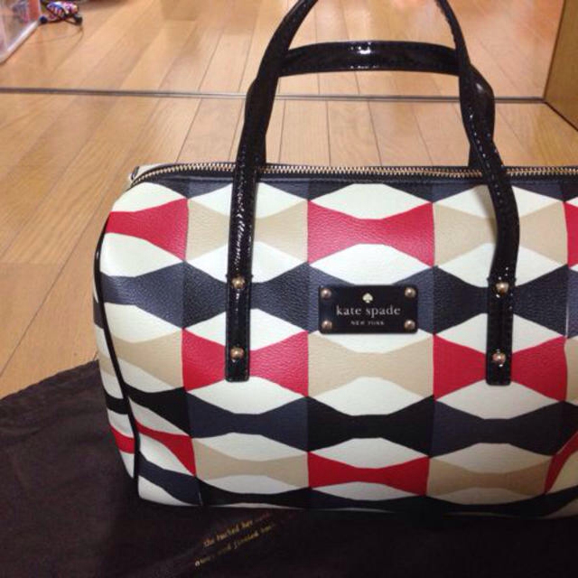 kate spade new york - kate spade♥リボン柄ボストンの通販 by のん's ...
