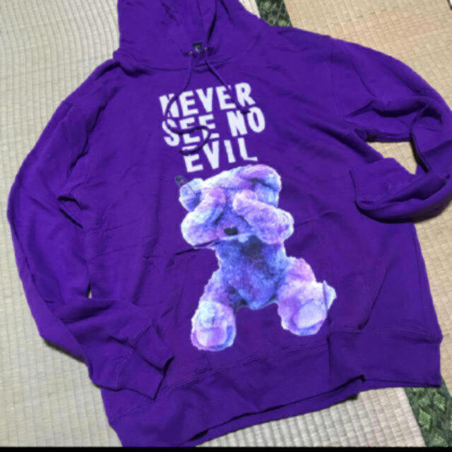 MILKBOY(ミルクボーイ)のMILKBOY NEVER SEE NO EVIL くま パーカー 美品 メンズのトップス(パーカー)の商品写真