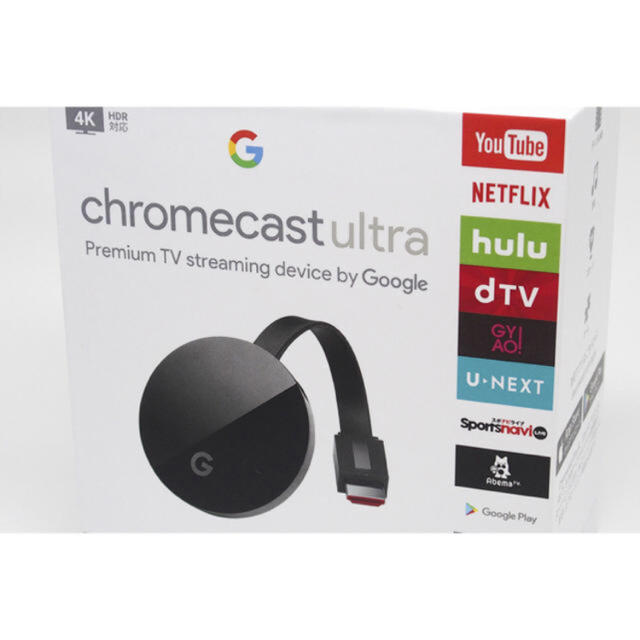 Google Chromecast Ultra  スマホ/家電/カメラのテレビ/映像機器(その他)の商品写真