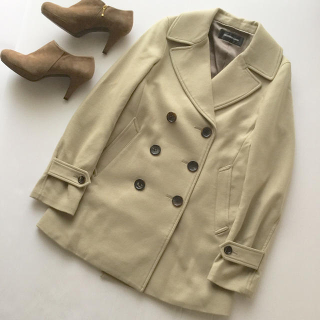 DEUXIEME CLASSE - 美品 定価5万*ドゥーズィエムクラス*ライトウールロングピーコート