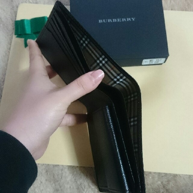 BURBERRY(バーバリー)の新品 BURBERRY 財布 折り畳み メンズ 黒 値下げ メンズのファッション小物(折り財布)の商品写真