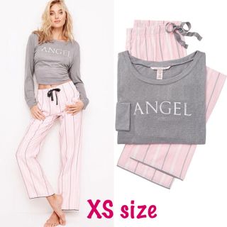 ヴィクトリアズシークレット(Victoria's Secret)の新品 ヴィクトリアシークレット ルームウェア パジャマ セットアップ ストライプ(ルームウェア)