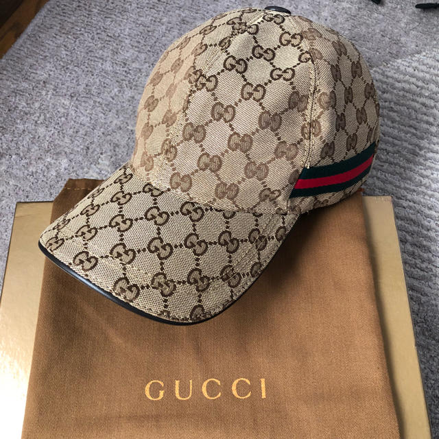 Gucci(グッチ)のGUCCI グッチ ベースボール キャップ ベージュ メンズの帽子(キャップ)の商品写真