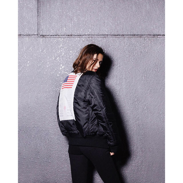 EMODA×ALPHA MA-1 BLOOD CHIT BLK - www.glycoala.com