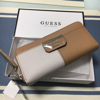 ゲス(GUESS)の新品タグ付き☆GUESS☆ボビィスリムジップウォレット☆長財布☆ブラウン(財布)