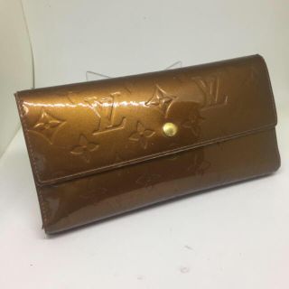 ルイヴィトン(LOUIS VUITTON)の【Louis Vuitton】長財布★　ヴィトン　ブロンズ　ヴェルニ(財布)