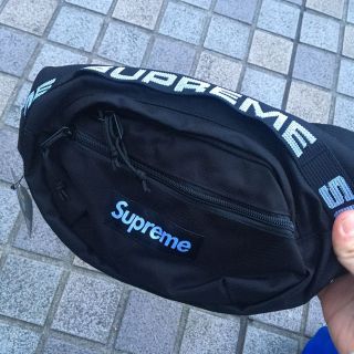 シュプリーム(Supreme)のSupremeシュプリームウエストバッグポーチ18ss黒ブラックショルダー(ボストンバッグ)