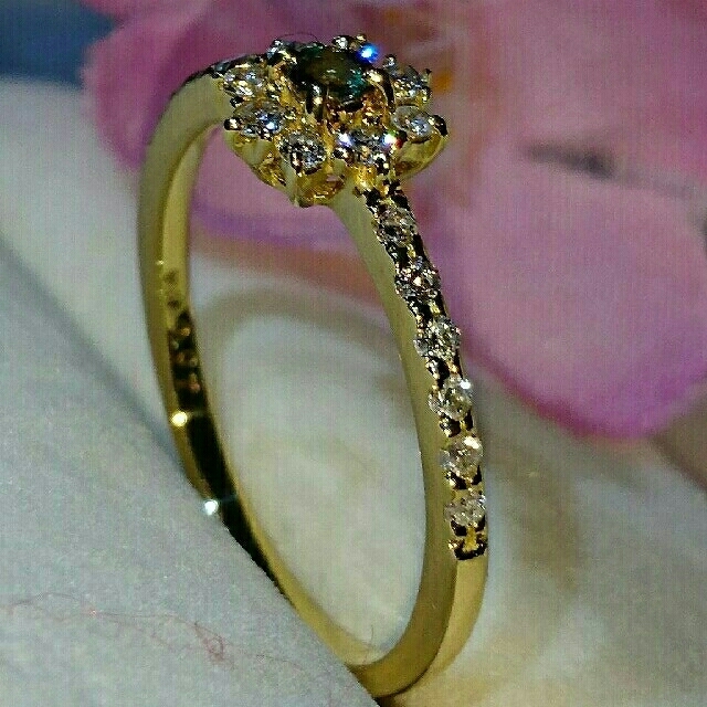 GOLD DIA 様専用★K18ダイヤモンドリング レディースのアクセサリー(リング(指輪))の商品写真