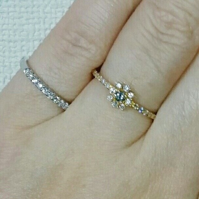 GOLD DIA 様専用★K18ダイヤモンドリング レディースのアクセサリー(リング(指輪))の商品写真