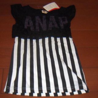 新品　ANAP 　アナップ　Ｔシャツ　チュニック　サイズ110　レースがかわいい(その他)