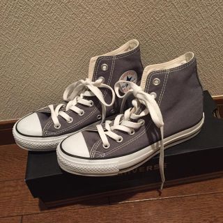 コンバース(CONVERSE)のconverse ハイカット グレー 22.5(スニーカー)