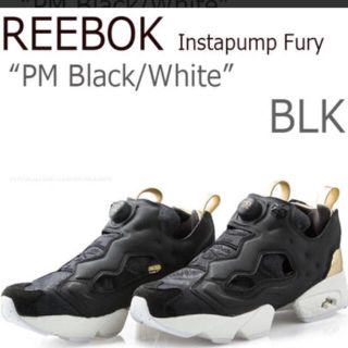 リーボック(Reebok)のReebokポンプフューリー  ブラック×ゴールド(スニーカー)