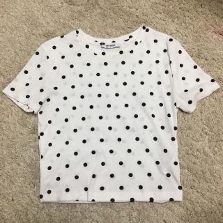 ザラ(ZARA)のZARA ドット柄Tシャツ(Tシャツ(半袖/袖なし))